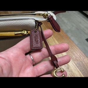 Coach crossbody chalk/multi color